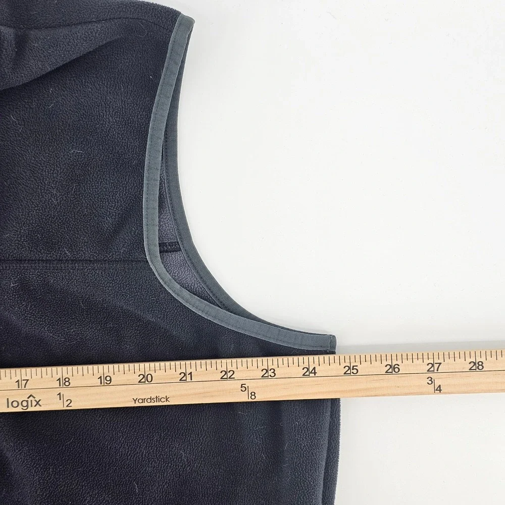 L.L. Bean Fleece Vest Mens XL Black Polartec Full Zip Sleeveless Jacket